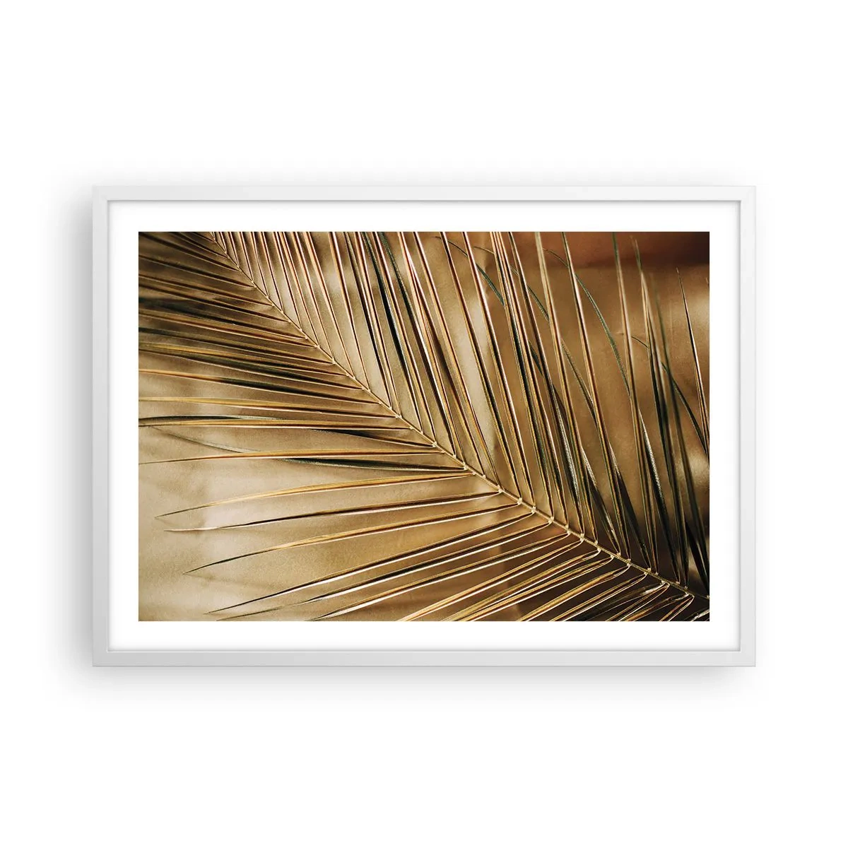 Plakat w białej ramie - Naturalna kolumnada - 70x50 cm