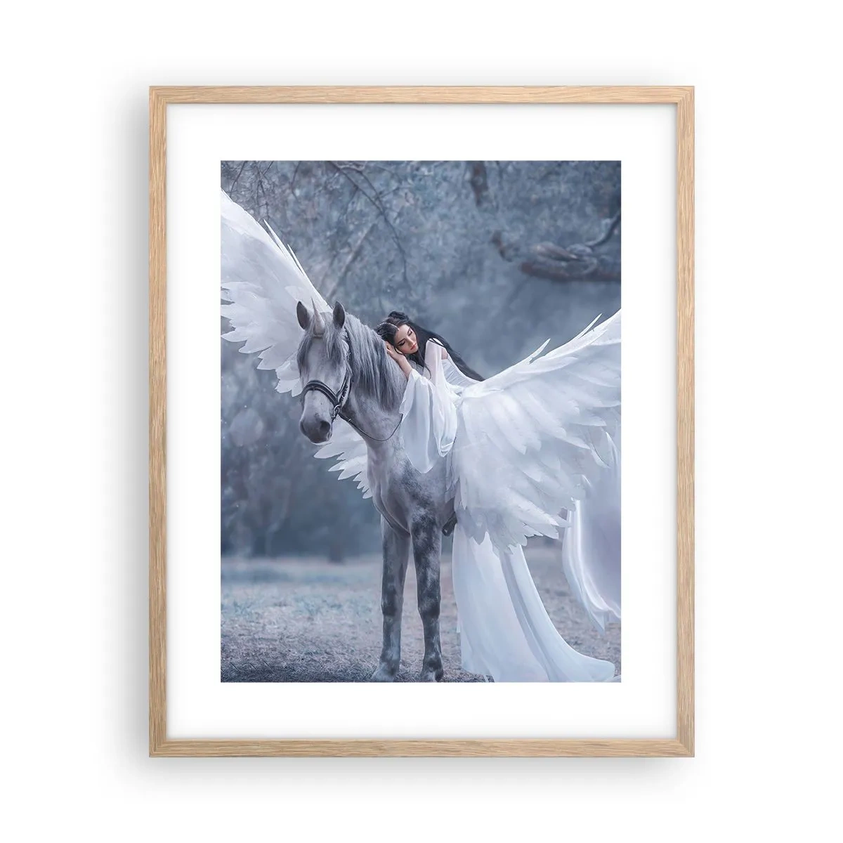 Plakat w ramie jasny dąb - Natchniona chwila - 40x50 cm