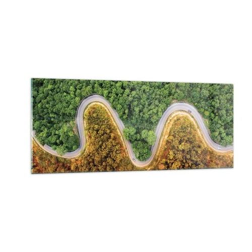 Obraz na szkle - Granice i przełomy - 100x40 cm