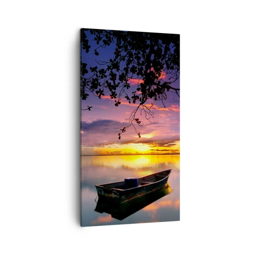 Obraz na płótnie - "Zdajesz się wisieć w środku niebokręga…" - 45x80 cm