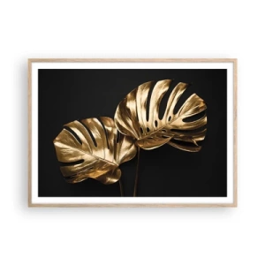 Plakat w ramie jasny dąb - Skarby natury - 100x70 cm