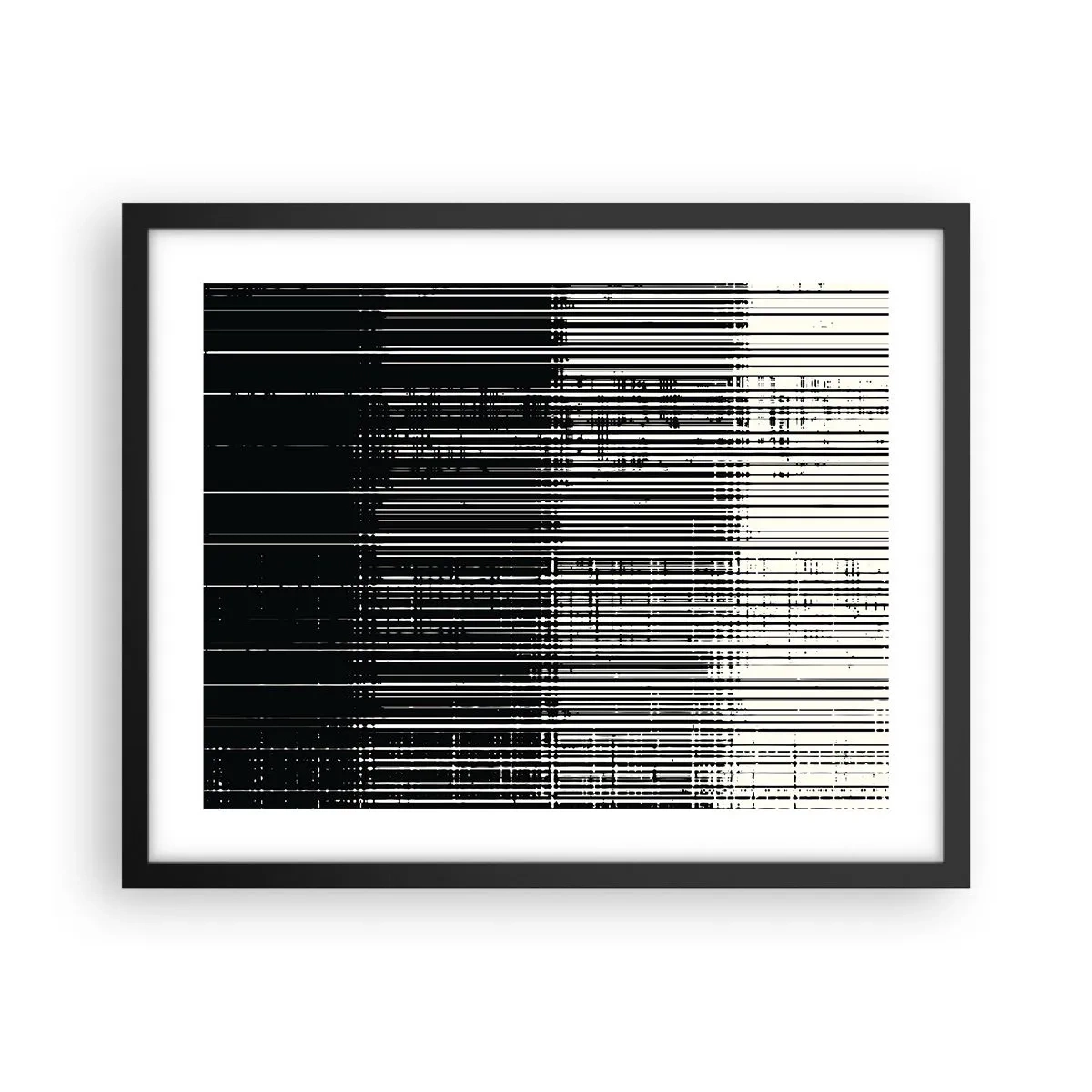Plakat w czarnej ramie - Fale i drgania - 50x40 cm