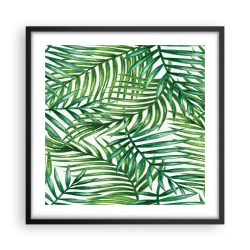 Plakat w czarnej ramie - Pod zielonym baldachimem - 50x50 cm