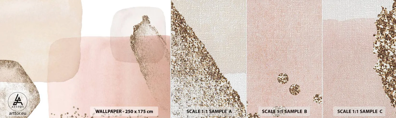 Fototapeta Próbka Premium Canvas - Spojrzenie przez kolor - Abstrakcja, Sztuka, Nowoczesny Wzór - 100x30 cm