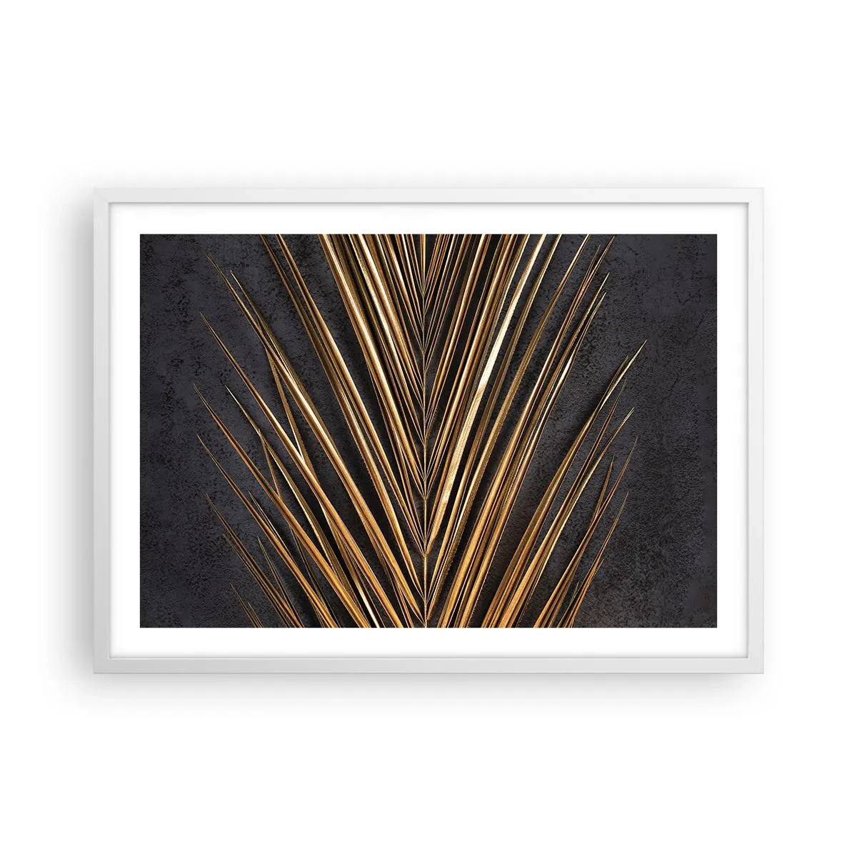 Plakat w białej ramie - Złoto tropików - 70x50 cm