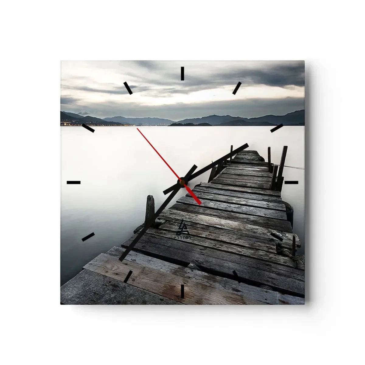 Zegar ścienny - Zanurzyć się w spokoju - 40x40 cm