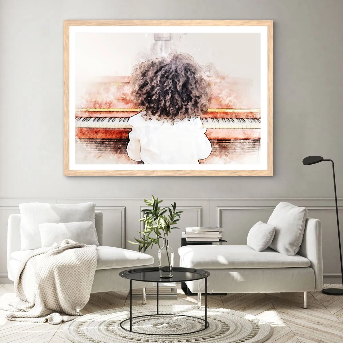 Plakat w ramie jasny dąb - W nowym świecie - 100x70 cm