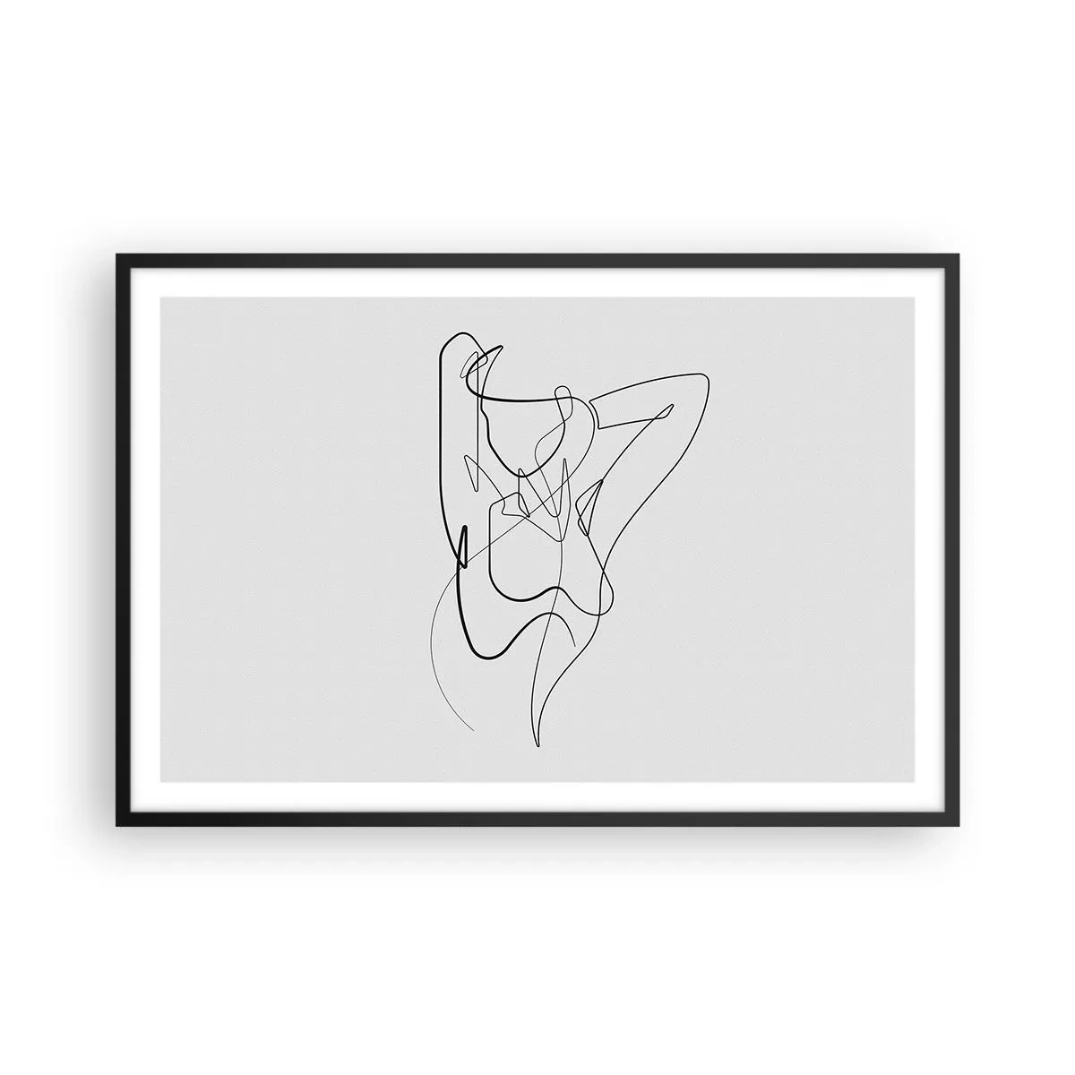 Plakat w czarnej ramie - Naprawdę, jaka jesteś... - 91x61 cm