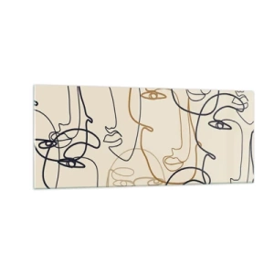 Obraz na szkle - Portret zwielokrotniony - 100x40 cm