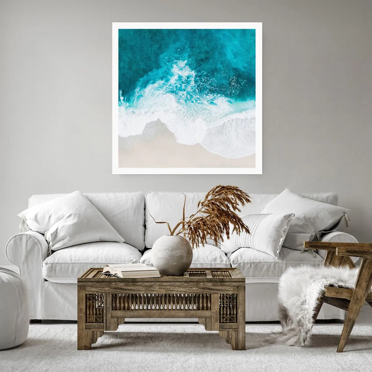 Plakat - Naturalna pieszczota - 60x60 cm