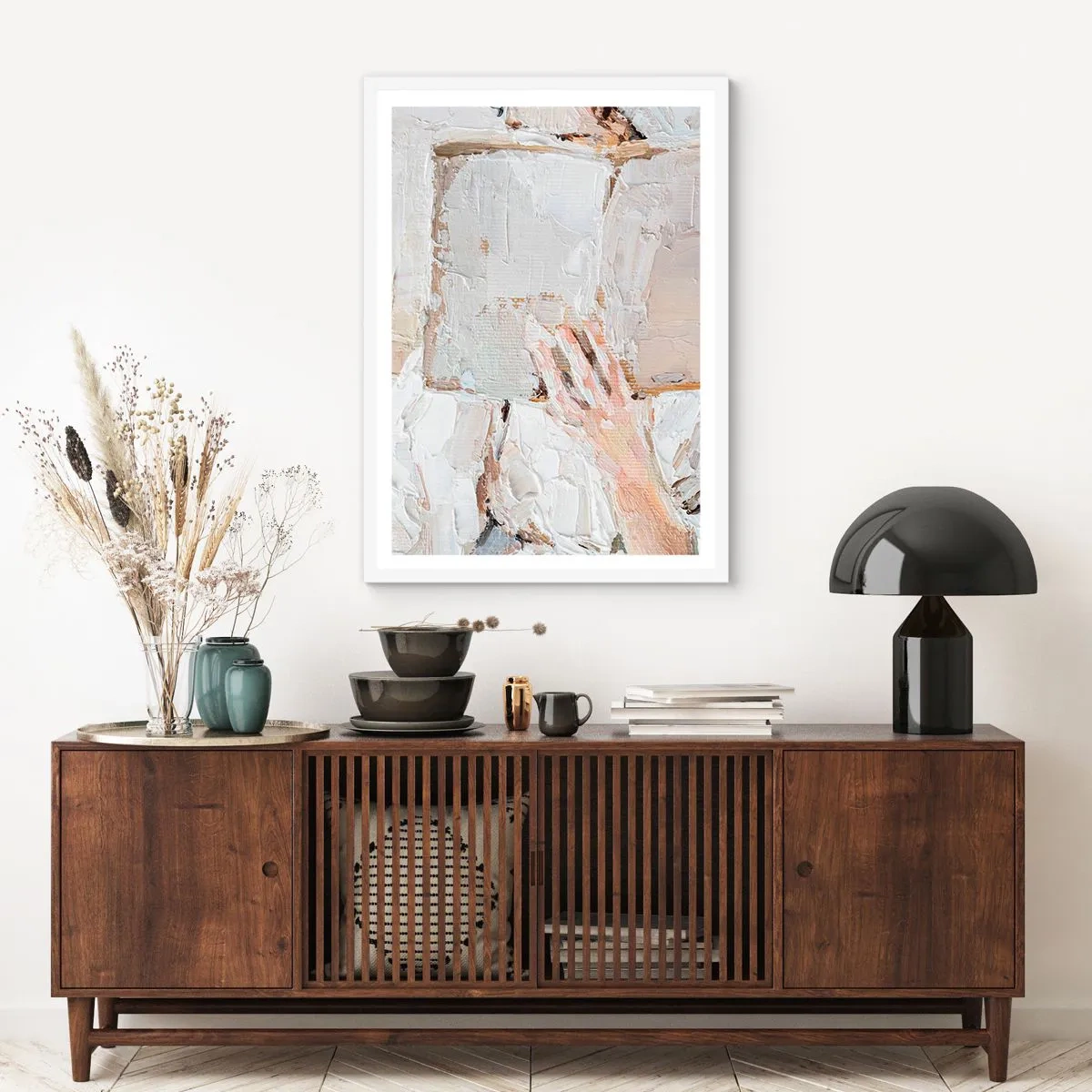 Plakat w białej ramie - W innym świecie - 61x91 cm