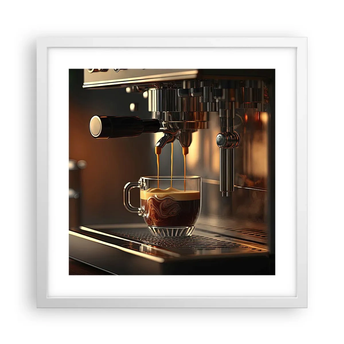 Plakat w białej ramie - Zmysłowa mikstura - 40x40 cm