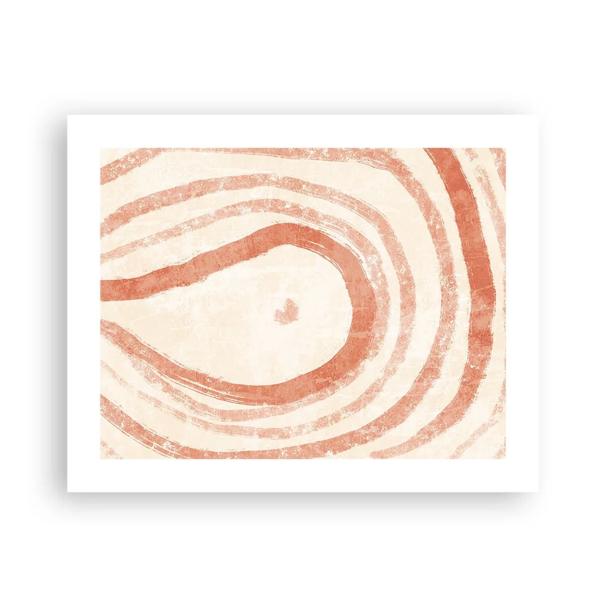 Plakat - Koralowe kręgi – kompozycja - 50x40 cm