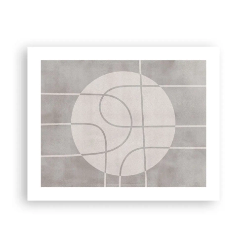 Plakat - Koliście i na wprost - 50x40 cm