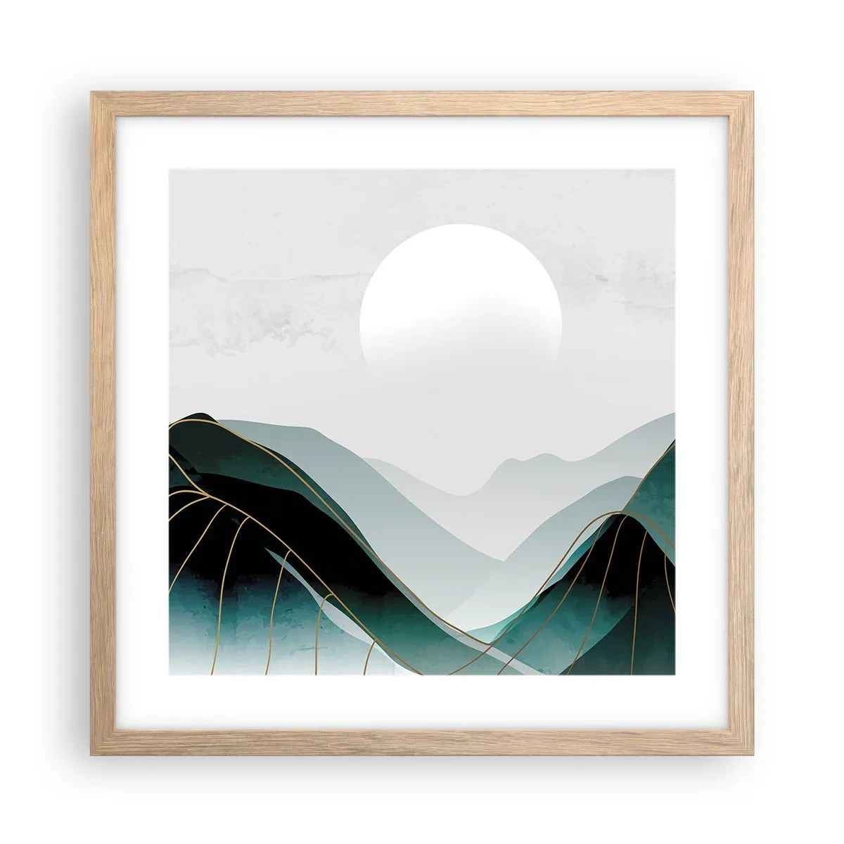 Plakat w ramie jasny dąb - W pełnym majestacie - 40x40 cm