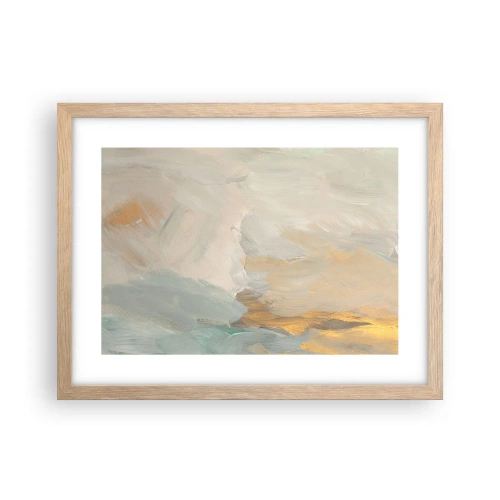 Plakat w ramie jasny dąb - Abstrakcja – kraina łagodności - 40x30 cm