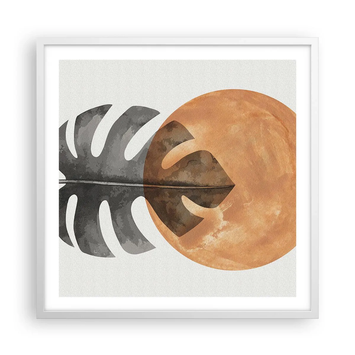 Plakat w białej ramie - Zawsze słońce - 60x60 cm