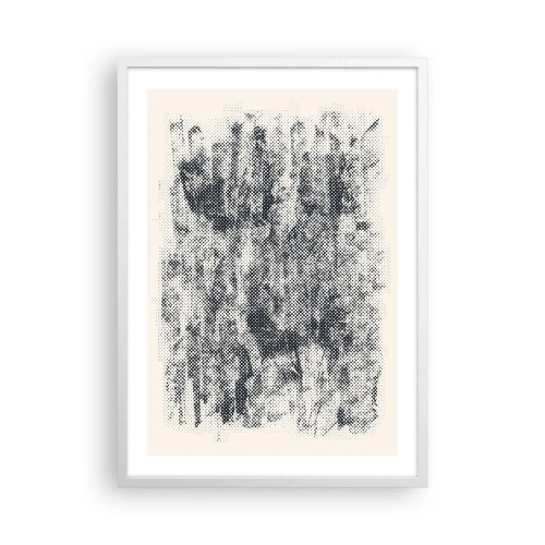 Plakat w białej ramie - Mglista kompozycja - 50x70 cm