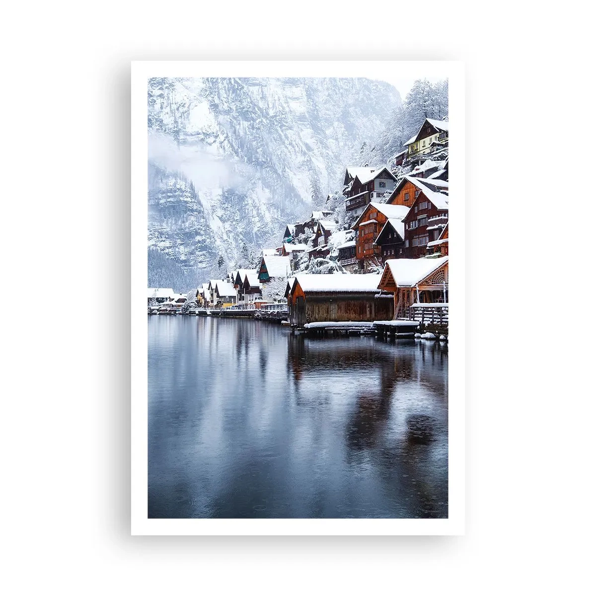 Plakat - W zimowej dekoracji - 70x100 cm