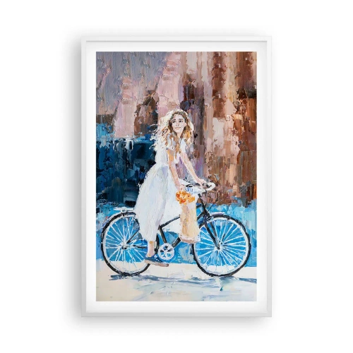 Plakat w białej ramie - Radość o poranku - 61x91 cm