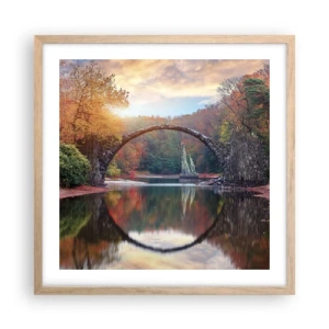 Plakat w ramie jasny dąb - Po drugiej stronie lustra - 50x50 cm