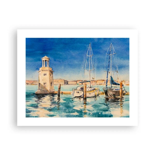 Plakat - Słoneczna laguna - 50x40 cm