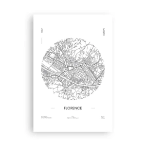 Plakat - Anatomia Florencji - 61x91 cm