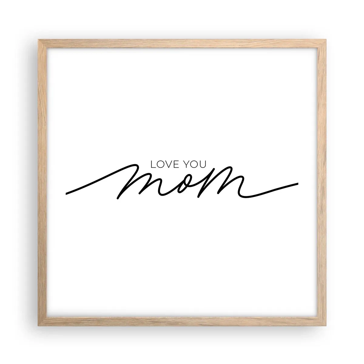 Plakat w ramie jasny dąb - Wielkie wzruszenie - 50x50 cm