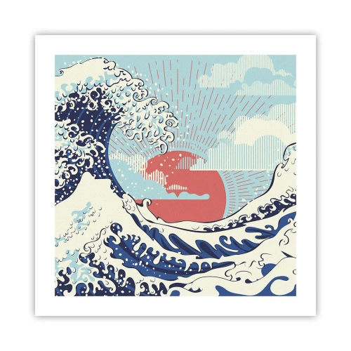 Plakat - Z japońskich inspiracji - 50x50 cm