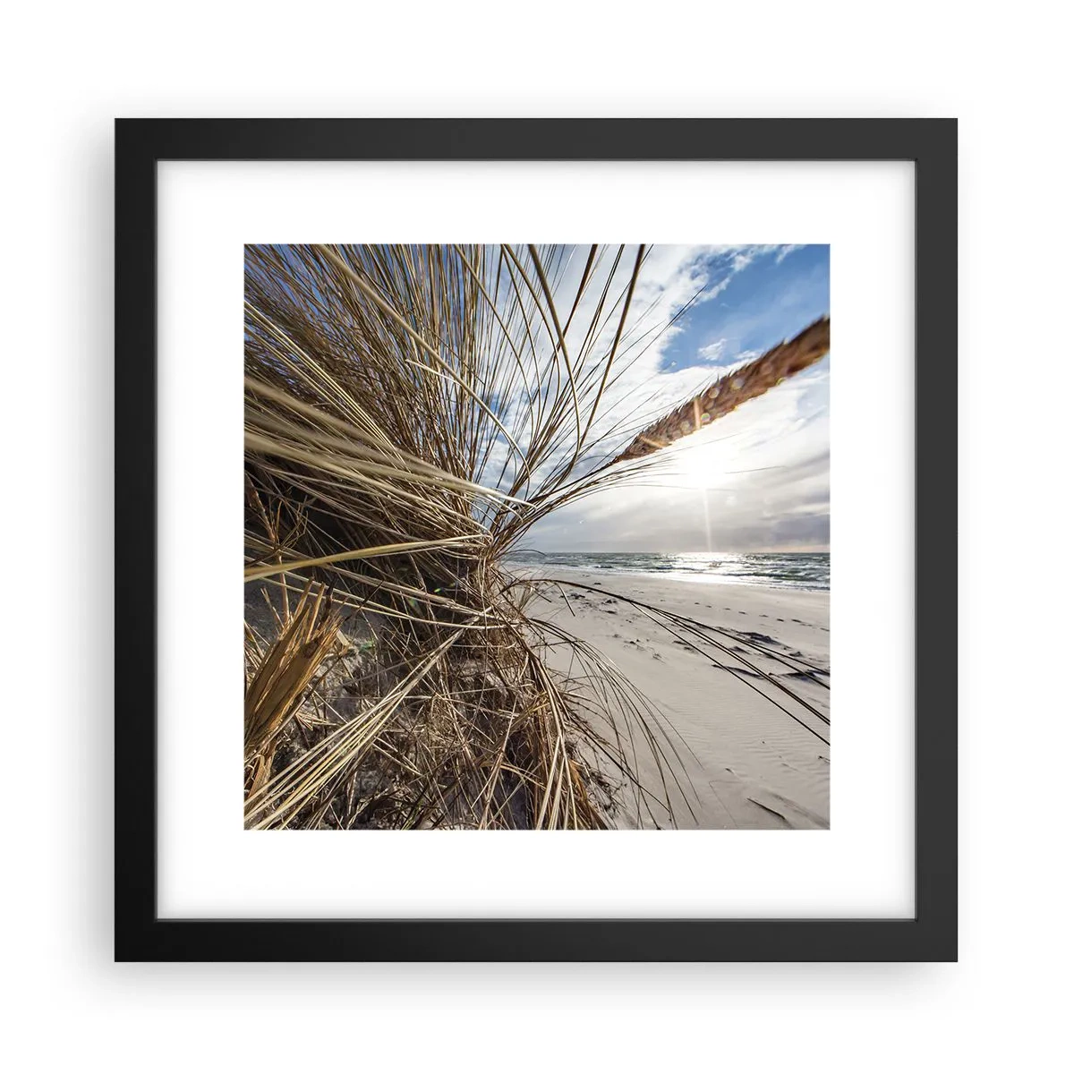 Plakat w czarnej ramie - Spotkanie żywiołów - 30x30 cm