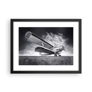 Plakat w czarnej ramie - Skrzydlaty wędrowiec - 40x30 cm