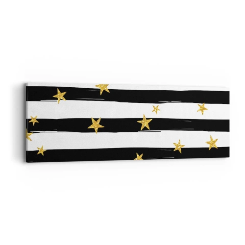 Obraz na płótnie - Wszyscy urodziliśmy się pod szczęśliwą gwiazdą - 90x30 cm