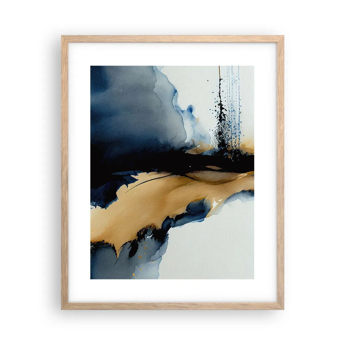 Plakat w ramie jasny dąb - Za zasłoną - 40x50 cm