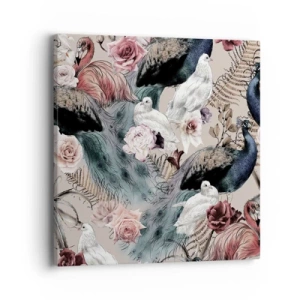 Obraz na płótnie - W pałacowym ogrodzie - 40x40 cm