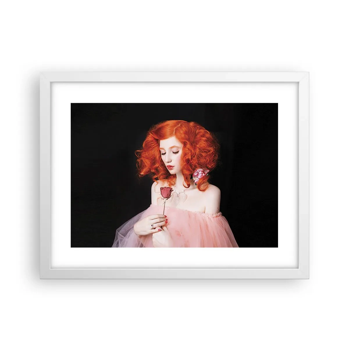 Plakat w białej ramie - W barokowym stylu - 40x30 cm