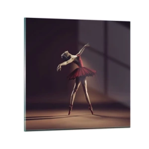 Obraz na szkle - Prima ballerina - 50x50 cm