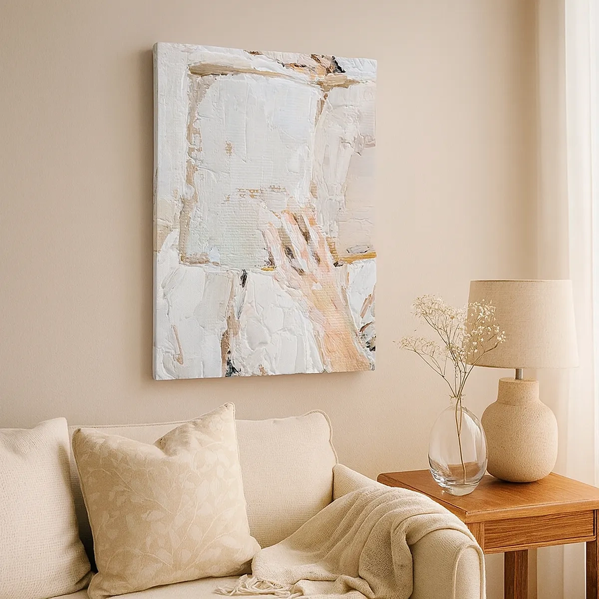 Obraz na płótnie - Impresjonistyczna dłoń przewracająca strony książki - 50x70cm - W innym świecie - Nowoczesna dekoracja ścienna do salonu, kuchni i sypialni ARTTOR