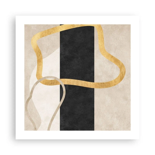 Plakat - Kształty zapętlone - 50x50 cm