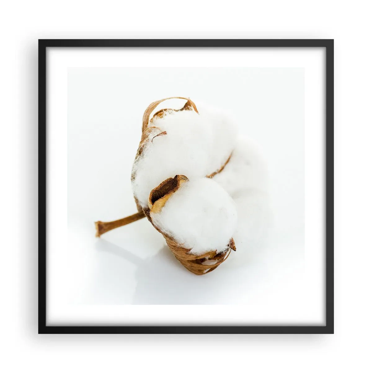 Plakat w czarnej ramie - Miękka z natury - 50x50 cm