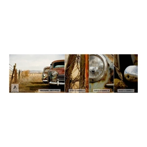 Fototapeta Próbka Premium Sand - Zasłużony odpoczynek - Stary Samochód, Motoryzacja, Vintage - 100x30 cm