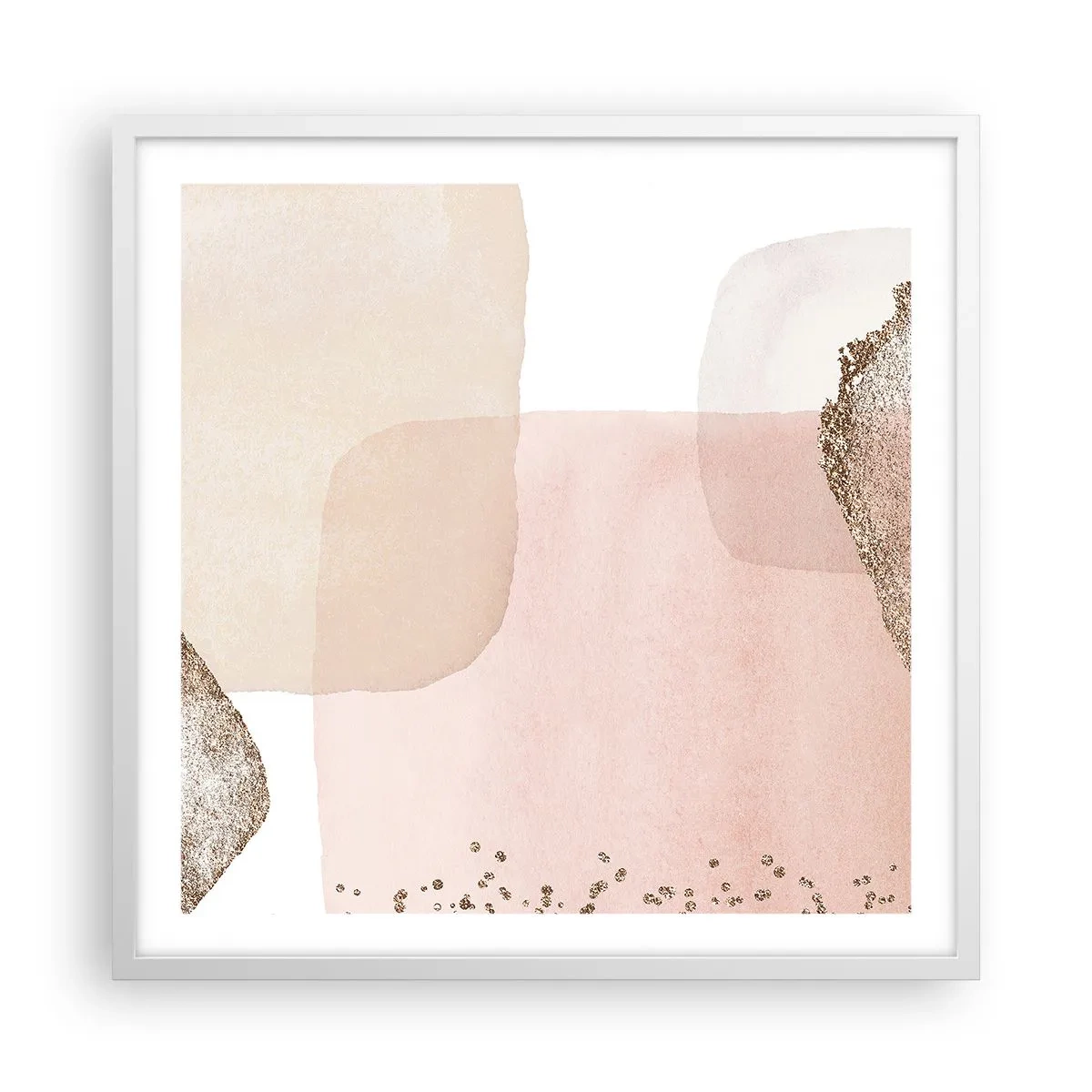 Plakat w białej ramie - Spojrzenie przez kolor - 60x60 cm