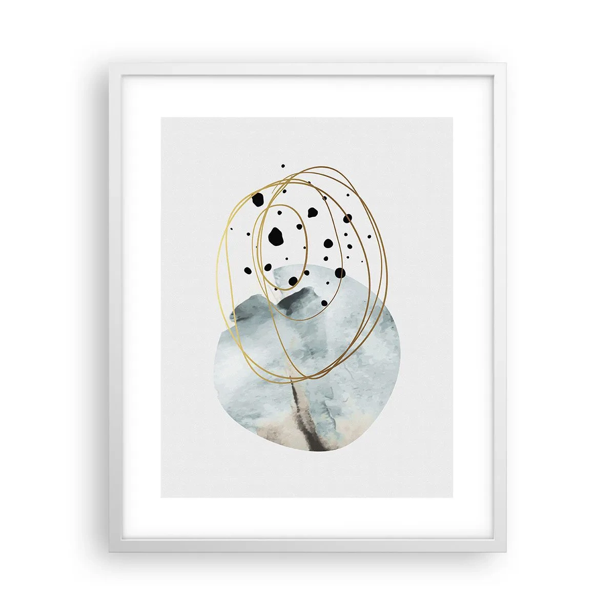 Plakat w białej ramie - W objęciach przestrzeni - 40x50 cm