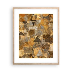 Plakat w ramie jasny dąb - Świat ujęty w formę - 40x50 cm