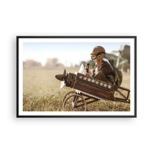 Plakat w czarnej ramie - Start ku marzeniu - 91x61 cm