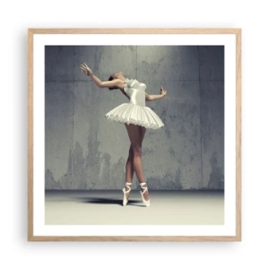 Plakat w ramie jasny dąb - Lekko jak ptak - 60x60 cm