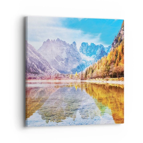 Obraz na płótnie - A w górach już jesień - 40x40 cm