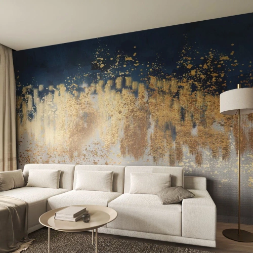 Fototapeta Premium Sand - Nowoczesna kompozycja z błyskiem - Sztuka, Art Deco, Glamour - 200x140 cm