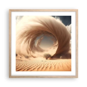 Plakat w ramie jasny dąb - Otwarty portal - 50x50 cm