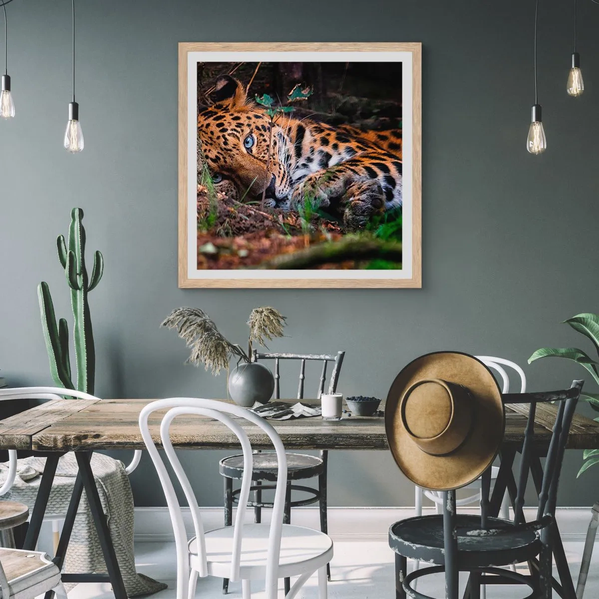 Plakat w ramie jasny dąb - Zaufaj mi - 30x30 cm