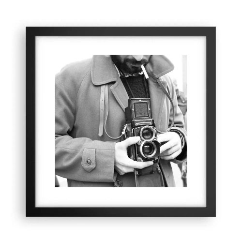 Plakat w czarnej ramie - W stylu retro - 30x30 cm